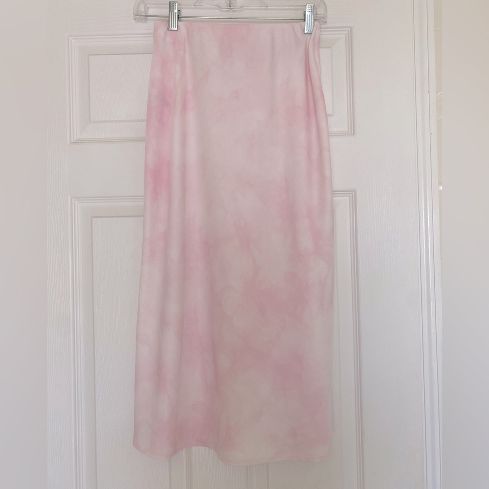 A new day pink tie dye slip skirt